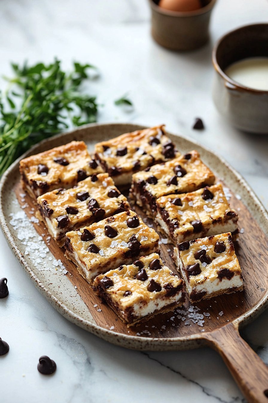 Ricotta Chocolate Chip Pastry Bars