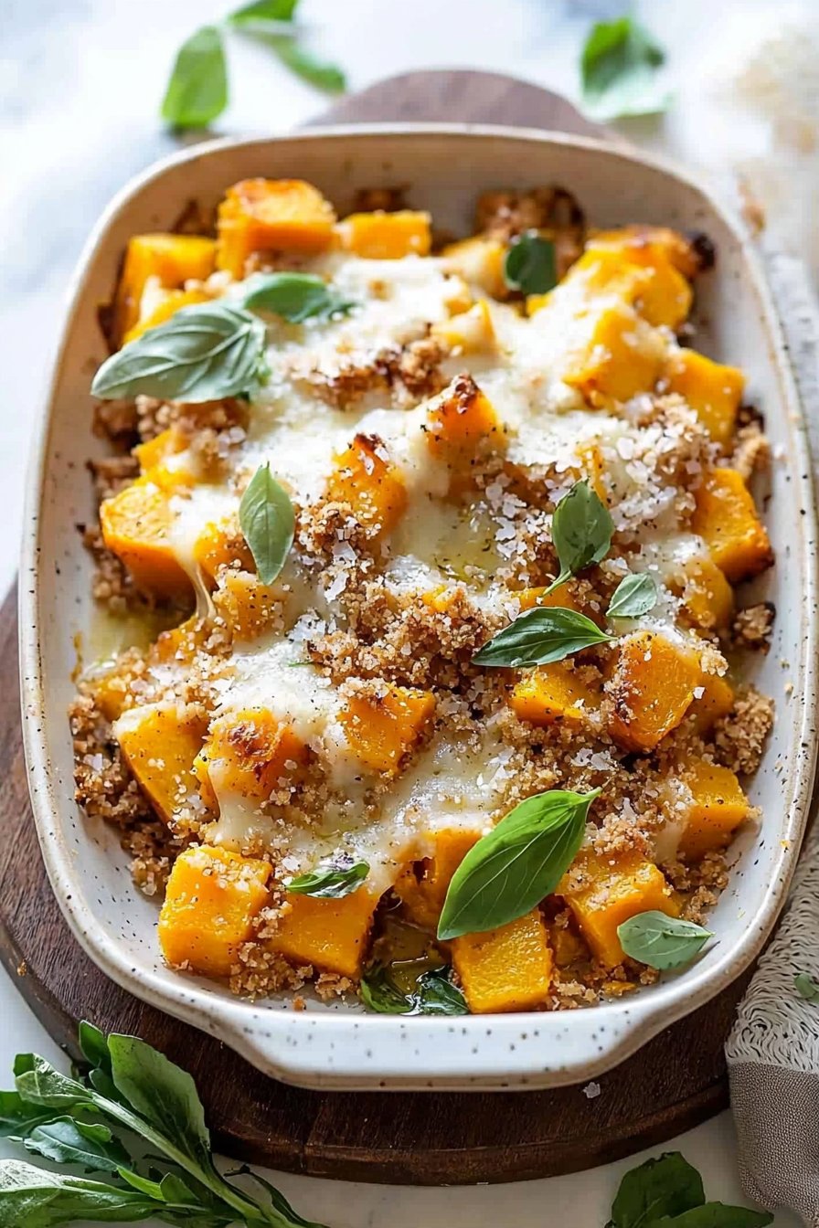 Savory Butternut Squash Casserole