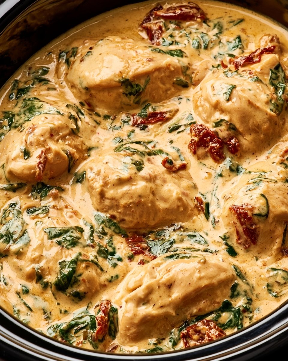 Crockpot Tuscan Chicken