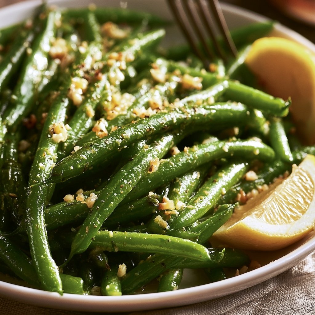 Garlicky Green Beans