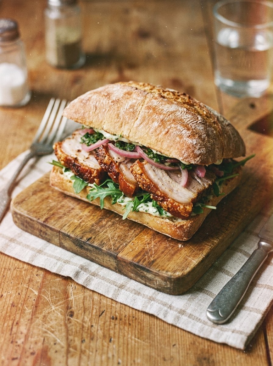 Roasted Pork Belly Sandwich