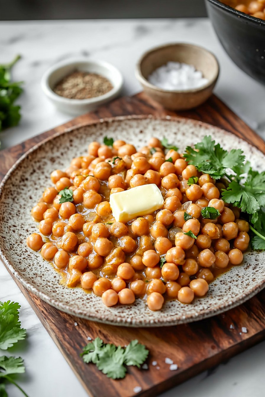 Indian Butter Chickpeas Recipe