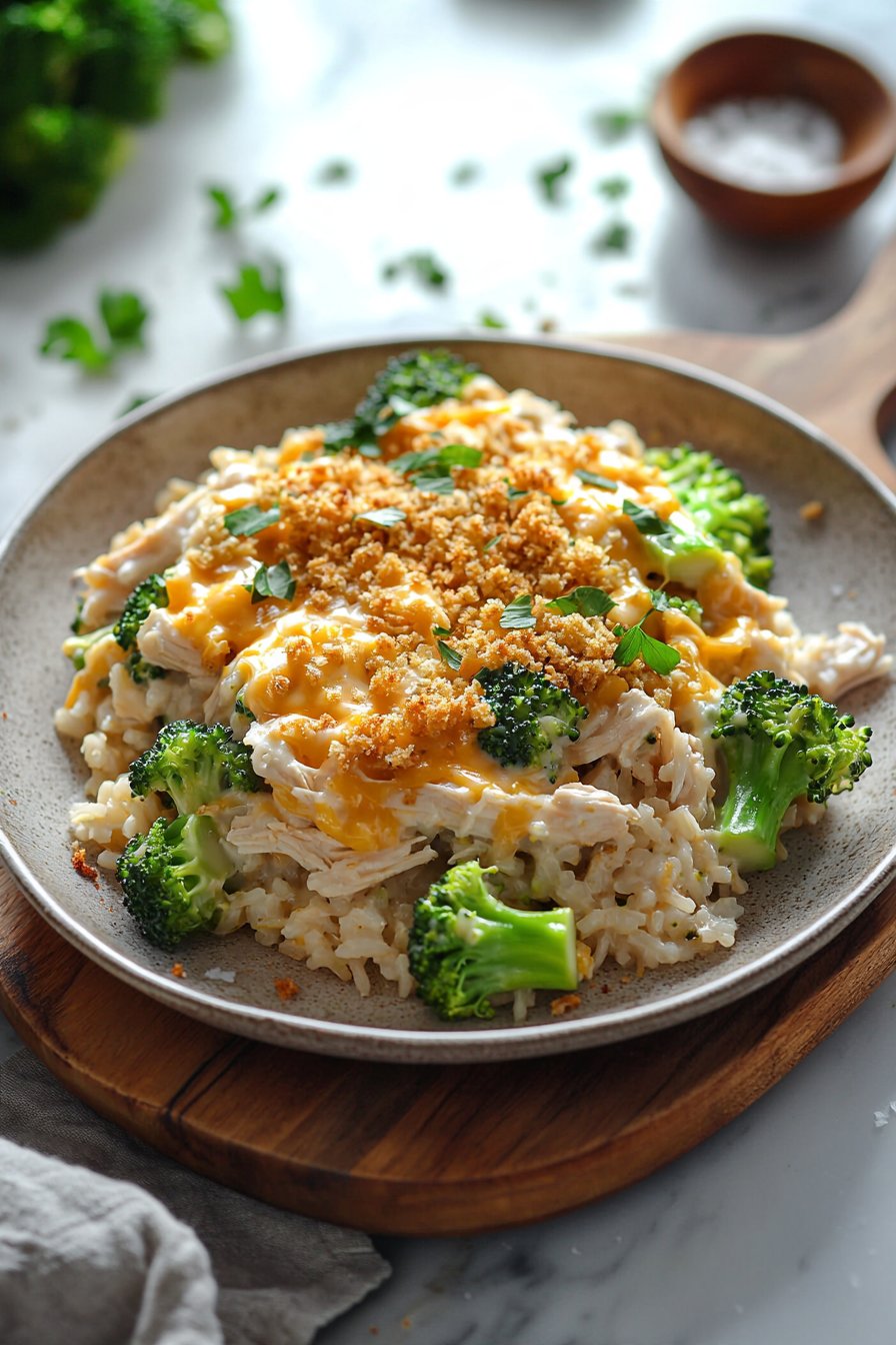 Chicken Rice & Broccoli Casserole
