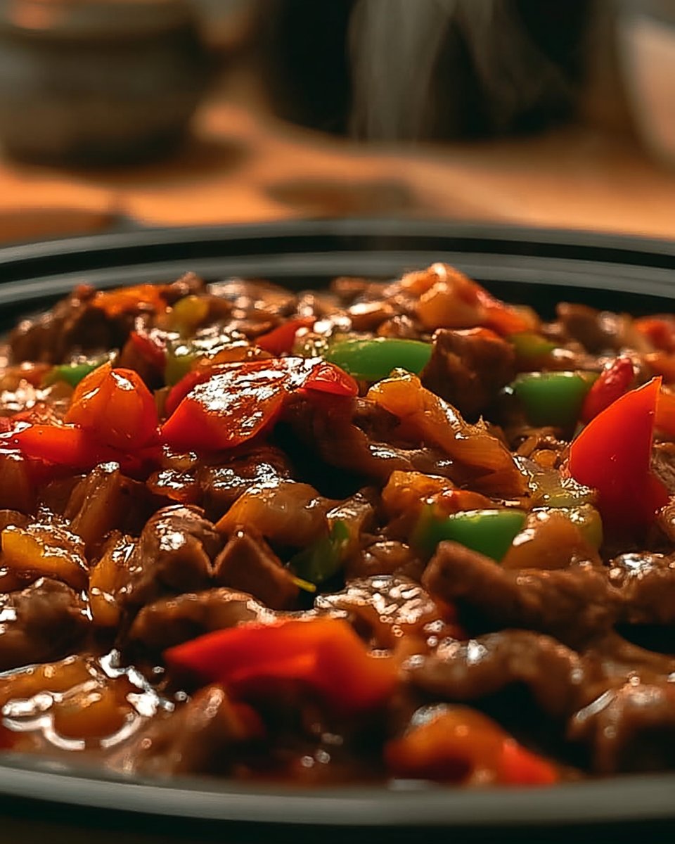 Crockpot Pepper Steak