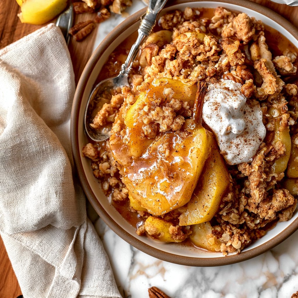 Cinnamon Pear Crumble