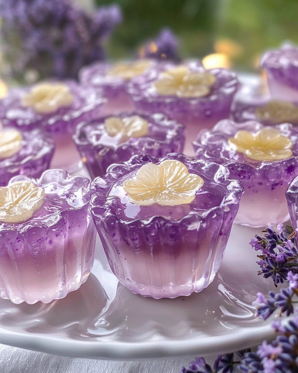 Lavender Lemonade Jelly Cups