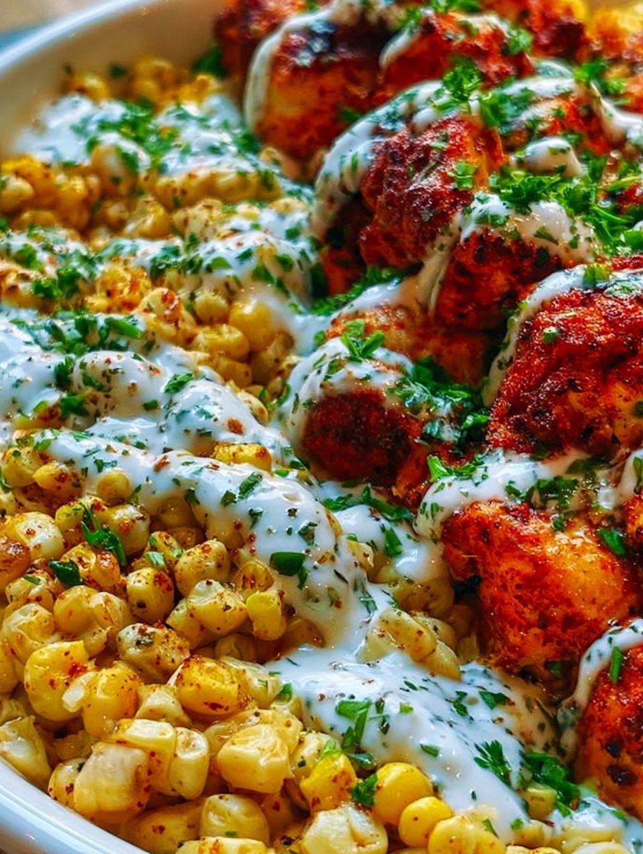 Bowl de Pollo y Maíz Callejero Saludable