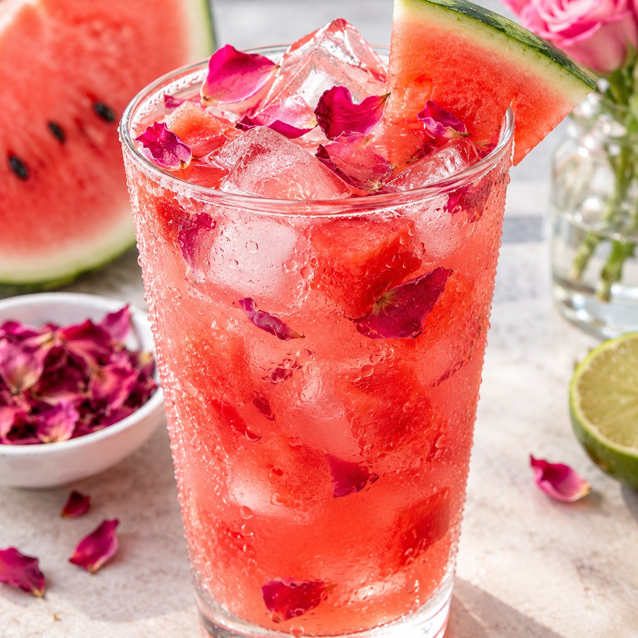 Refreshing Watermelon Rose Drink | Mohabbat Ka Sharbat - Quick Summer Delight!
