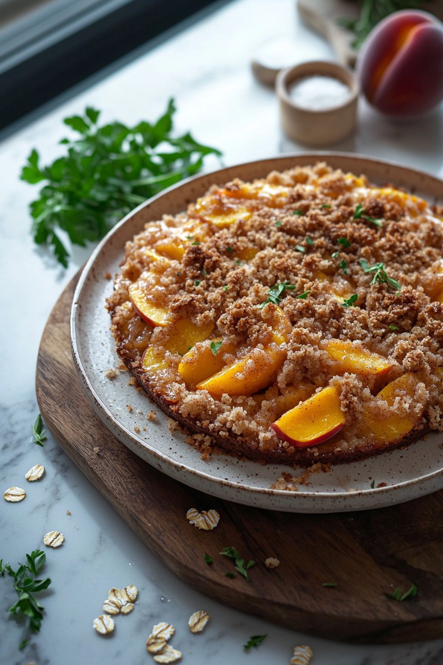 Italian Peach Crumb Cake
