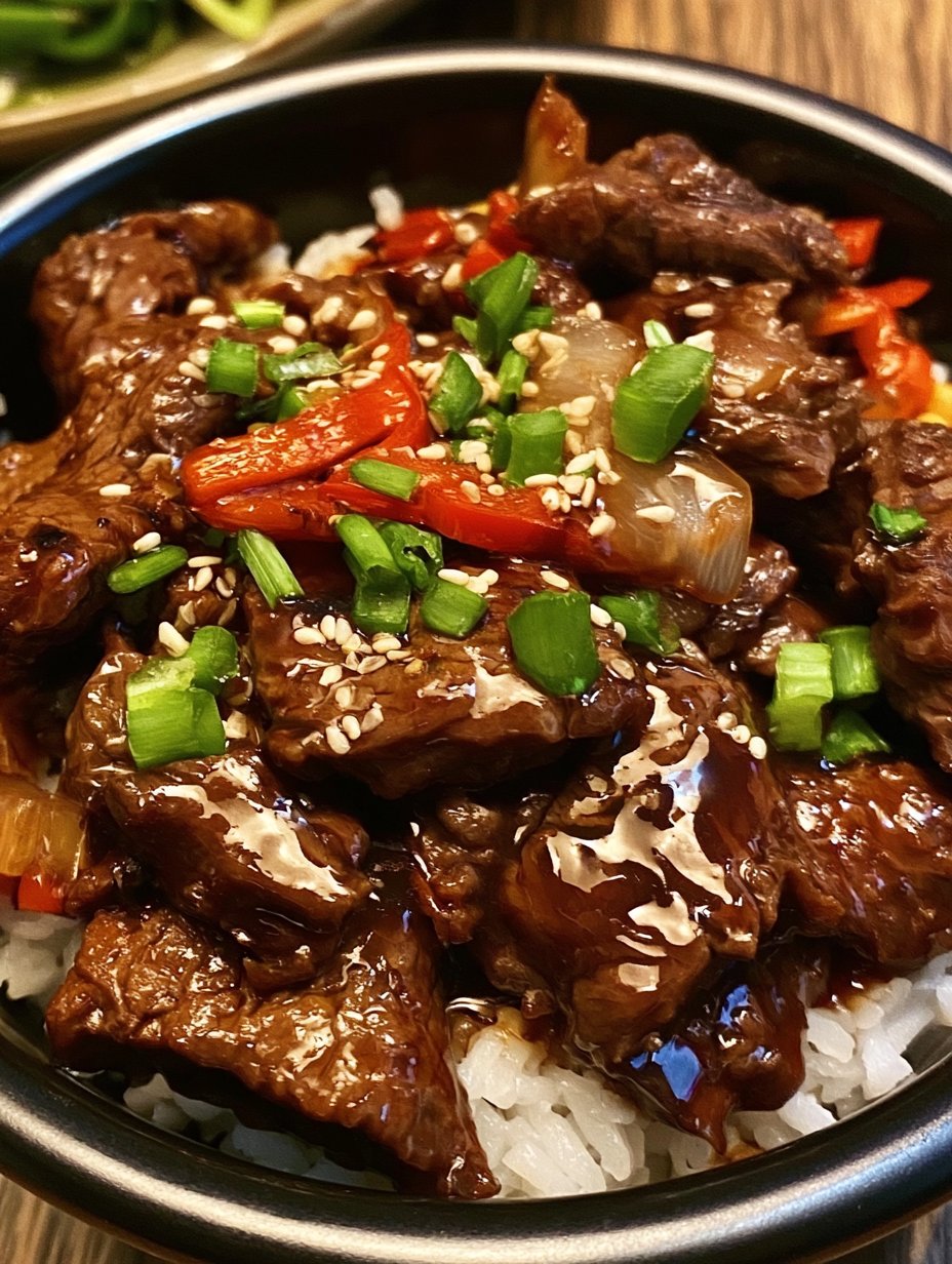 Bistec de pimienta chino tierno y sabroso