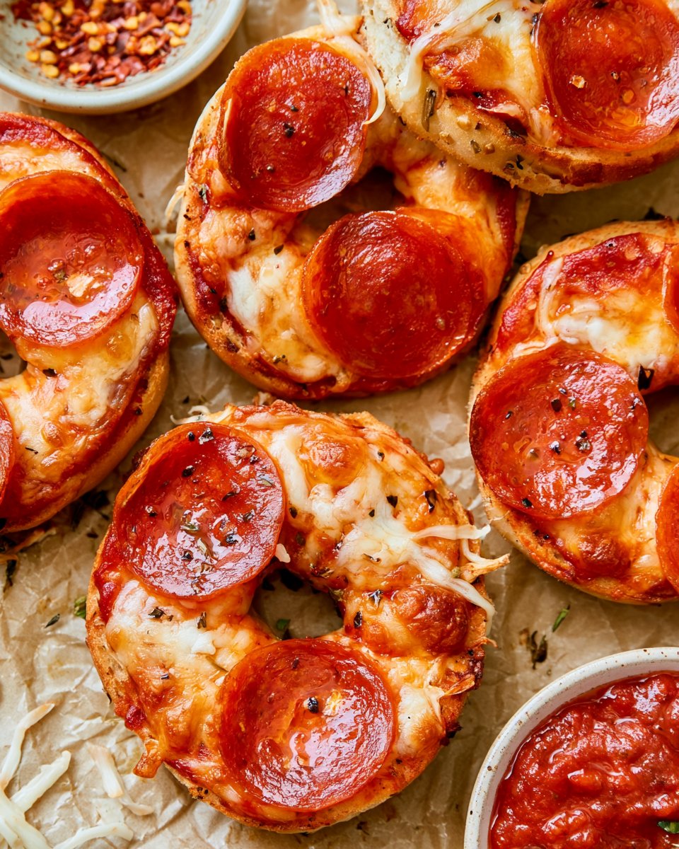 Air Fryer Pizza Bagels
