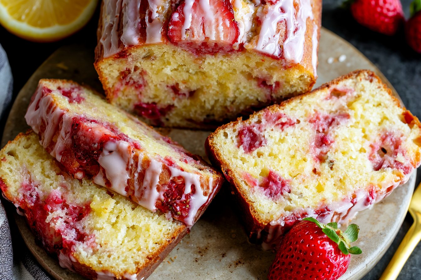 Strawberry Lemonade Bread Recipe 2 Strawberry Lemonade Quick Bread