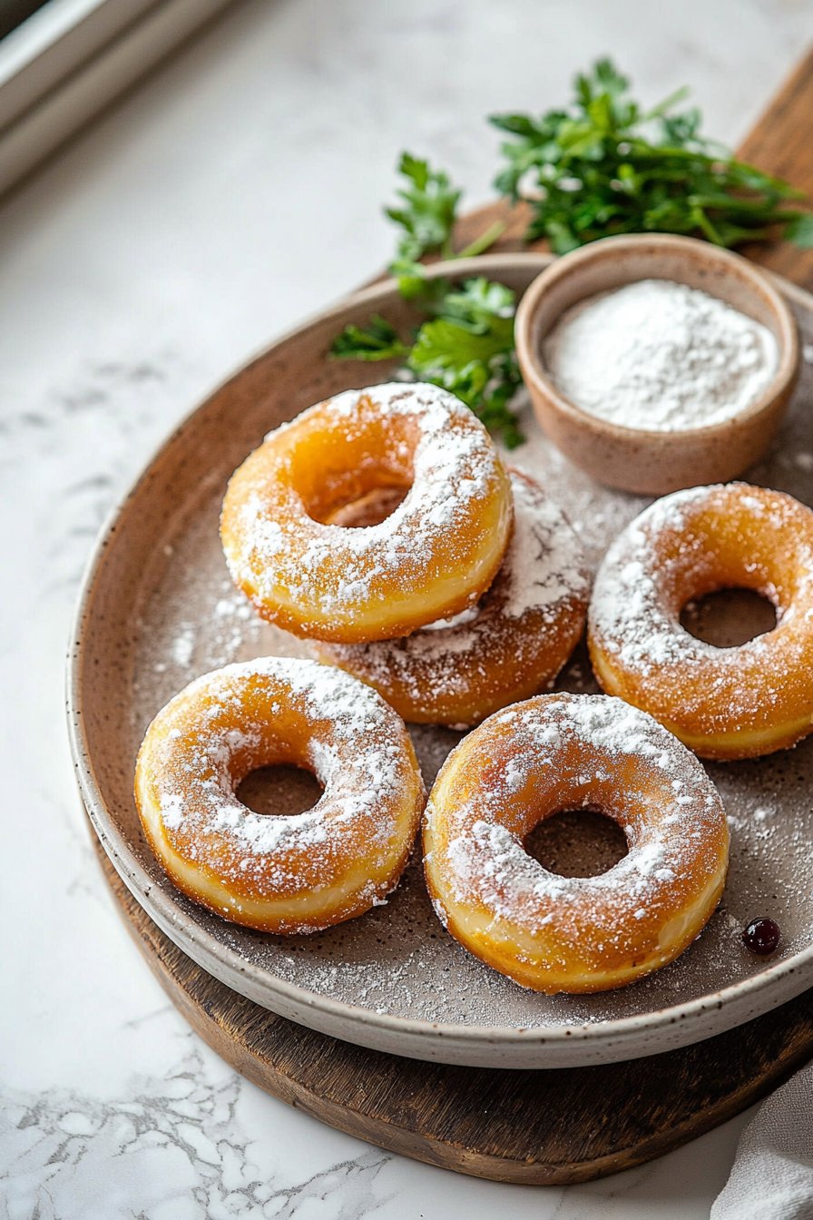 Easy 4 Ingredient Air Fryer Jelly Donuts