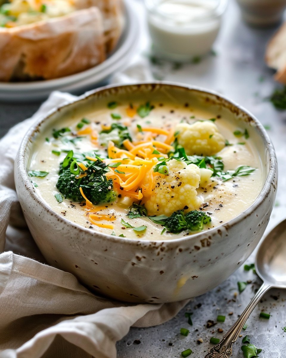 Broccoli Cauliflower Soup