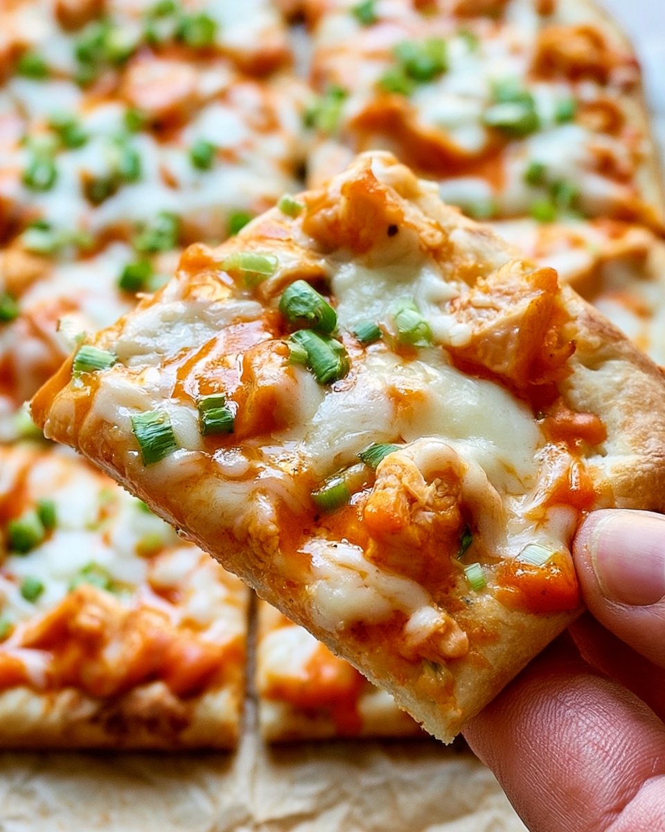 High-Protein Buffalo Chicken Flatbread