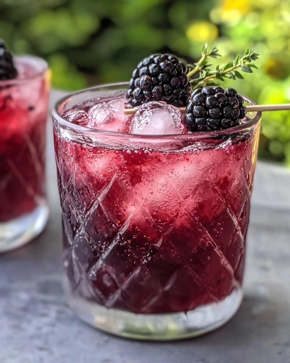 Smashed Blackberry Mocktail