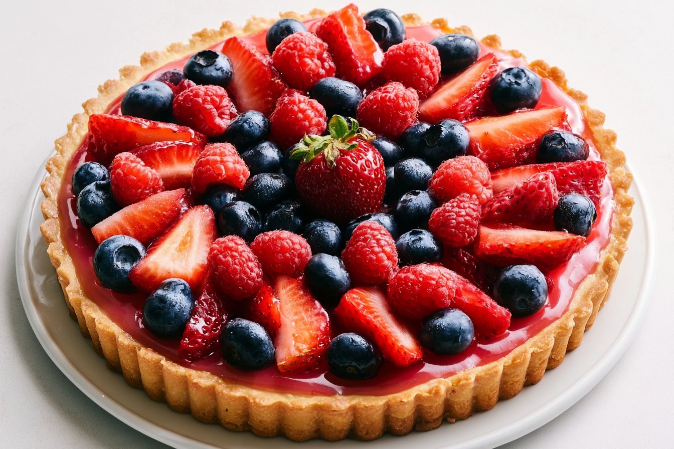 Creamy German Fruit Flan (Obsttorte) 32 Creamy German Fruit Flan (Obsttorte)