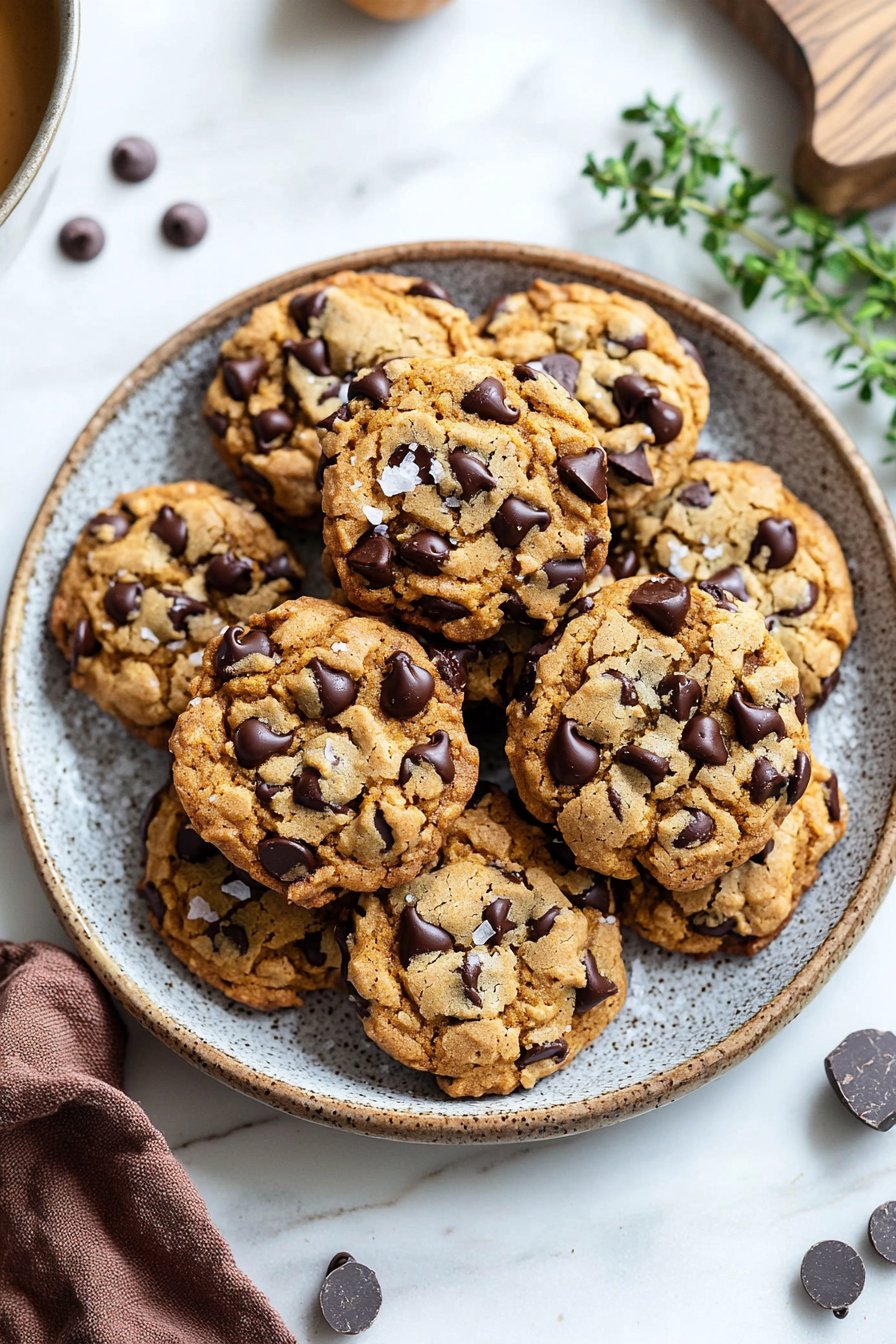 Fall Pumpkin Chocolate Chip Cookies
