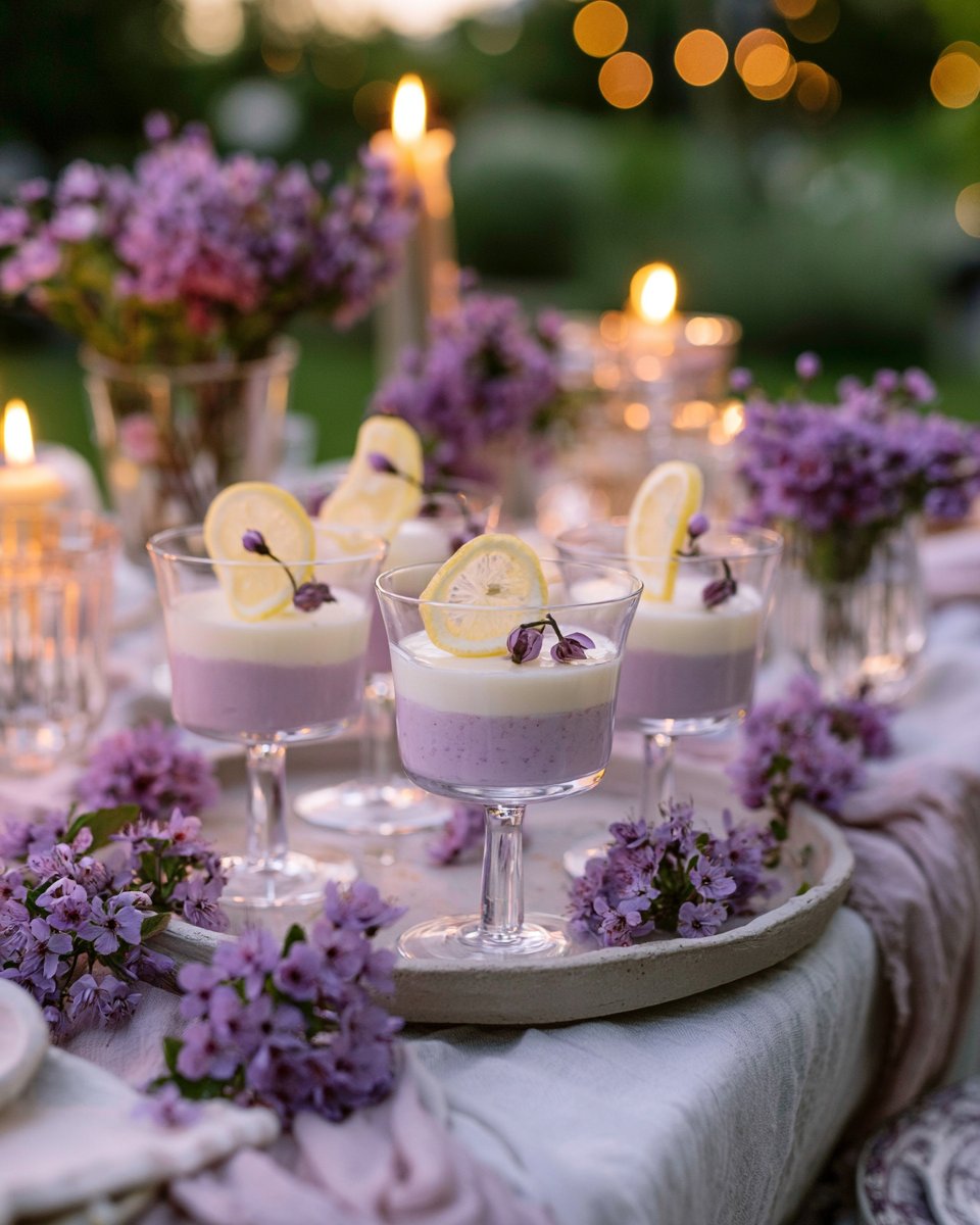 Lavender Lemonade Jelly Cups