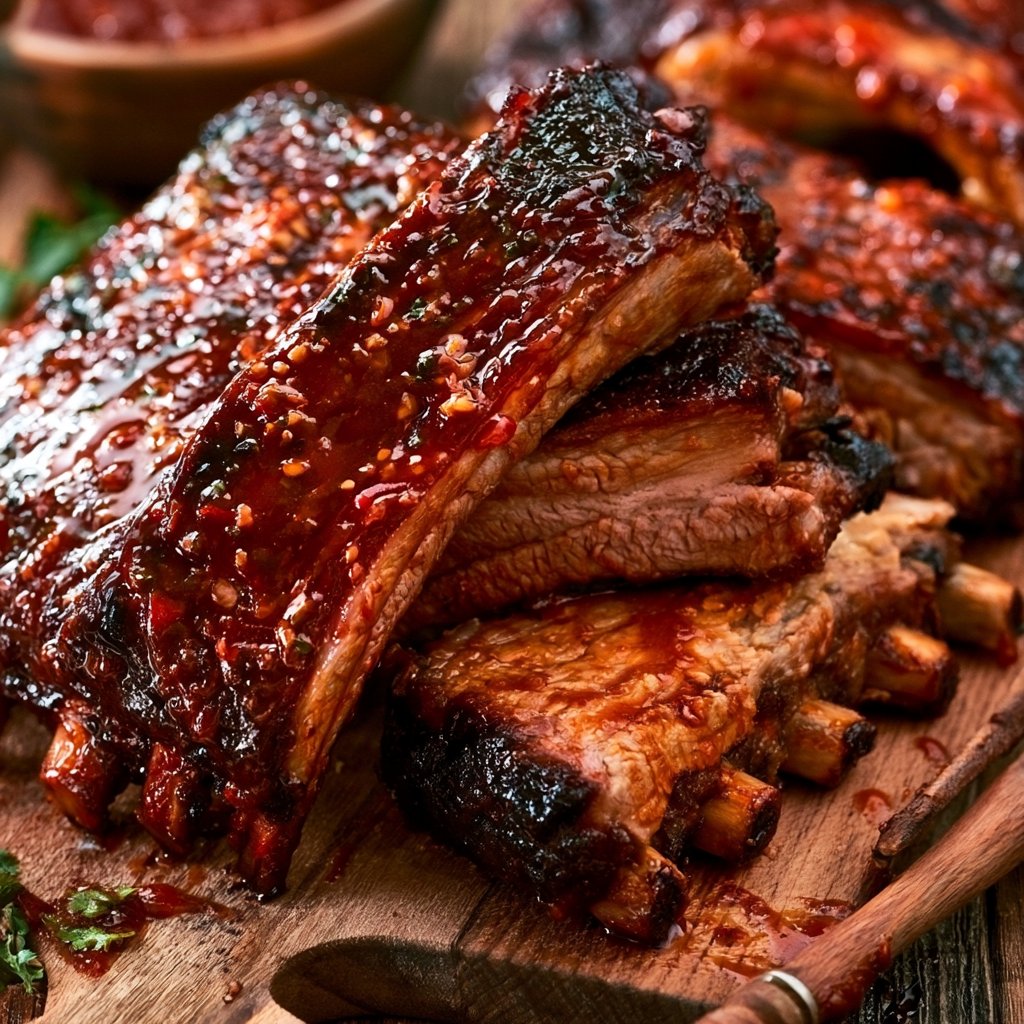 Spareribs mit würziger Marinade