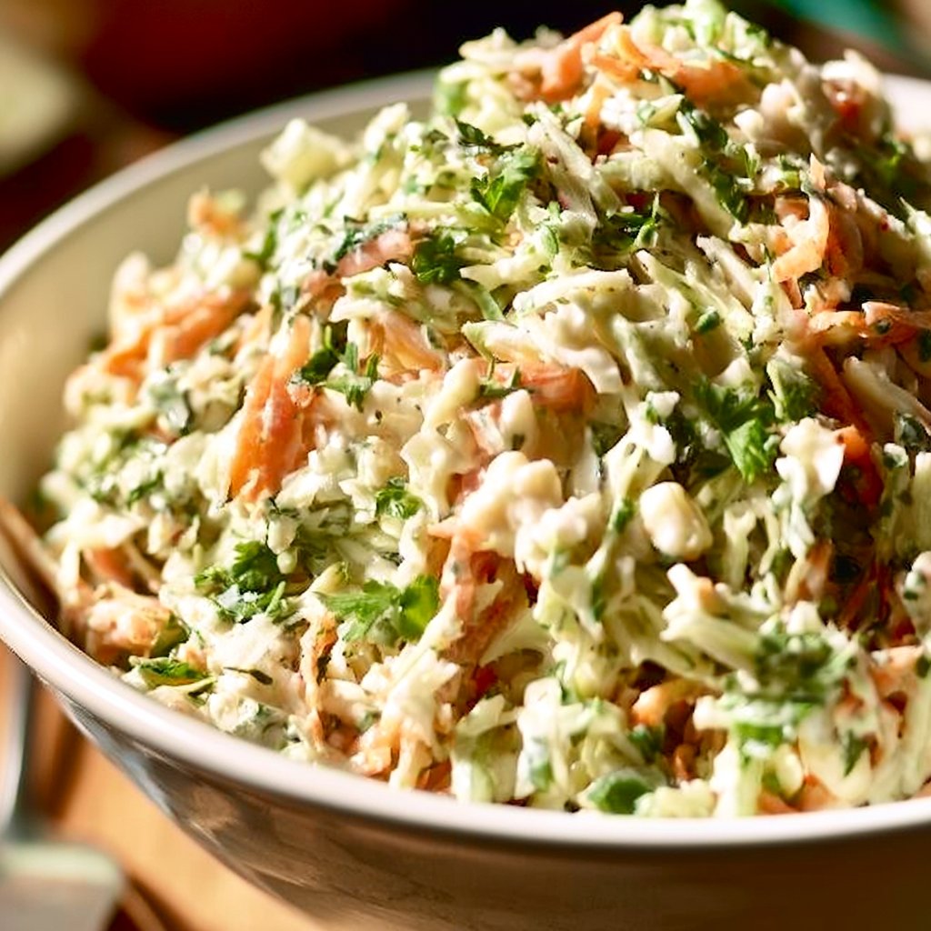Creamy Cilantro Lime Coleslaw