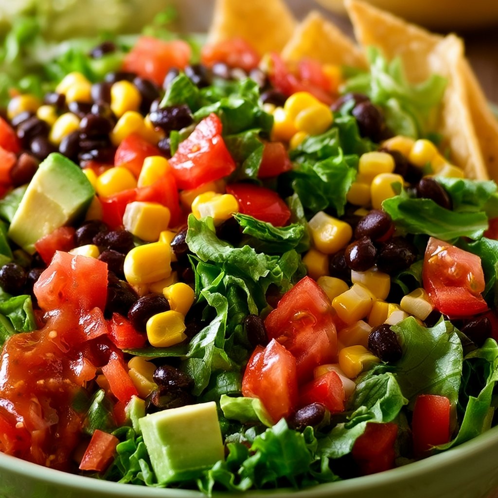 Vegetarian Black Bean Taco Salad