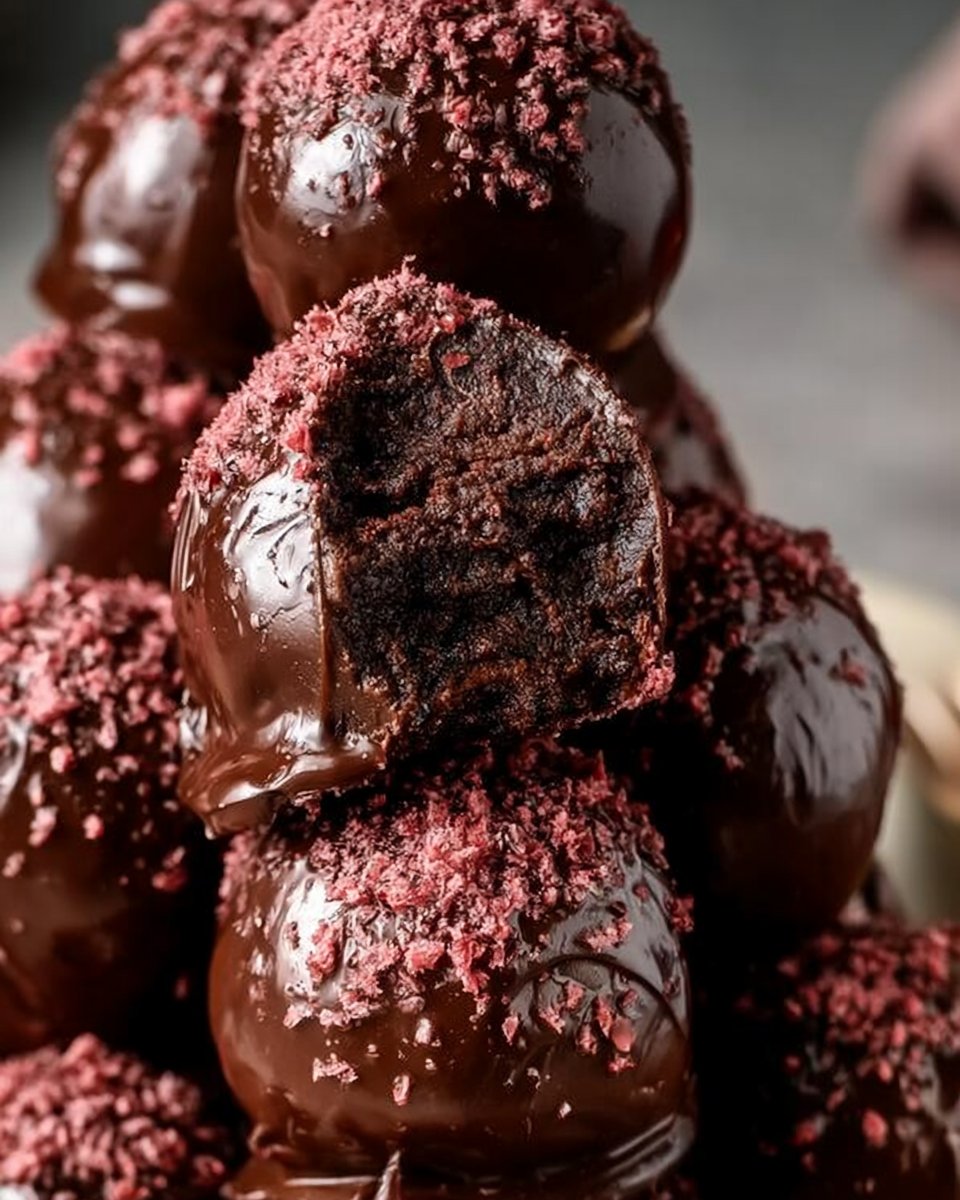 Hüttenkäse-Brownie-Protein-Bällchen