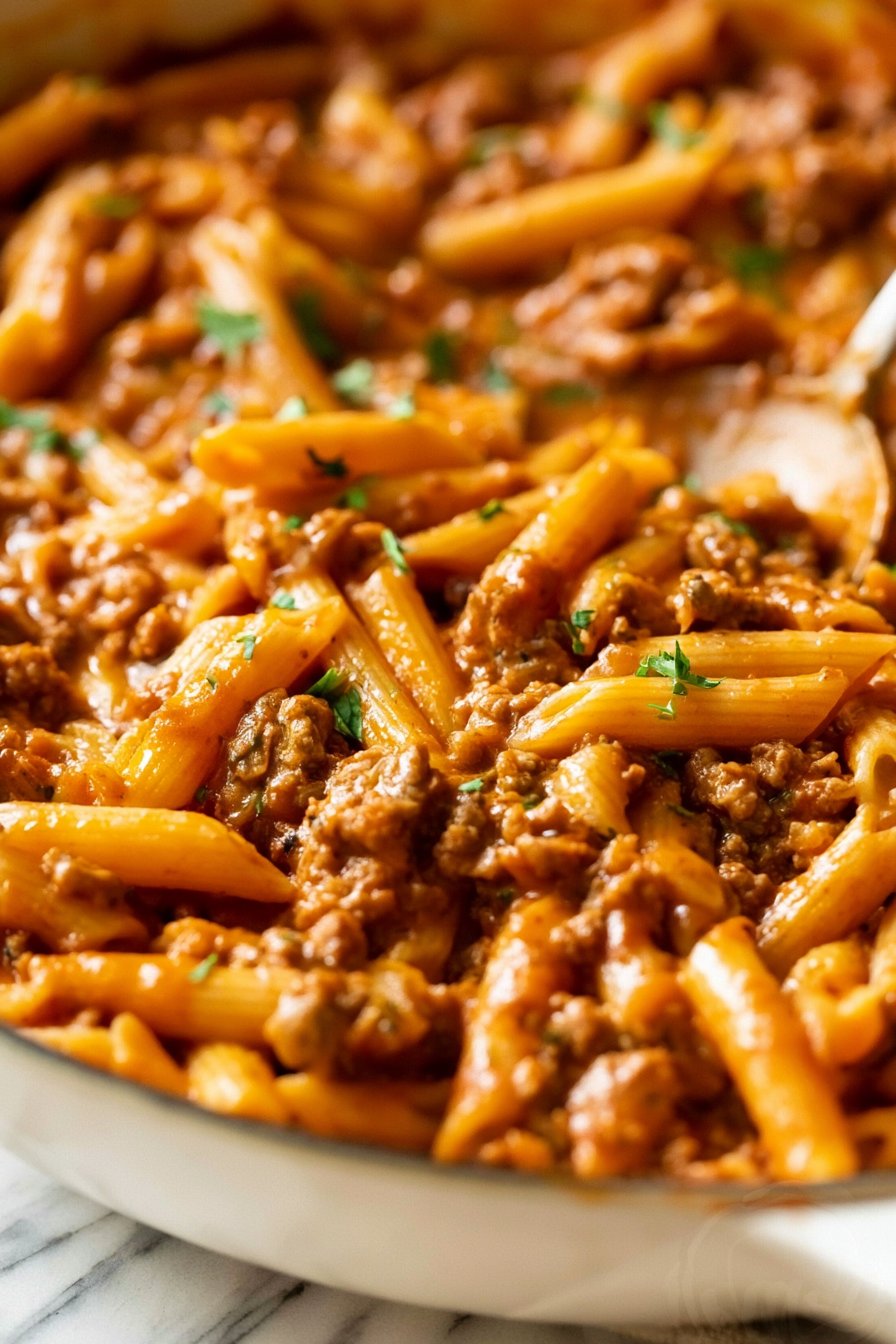 One Pot Sloppy Joe Pasta