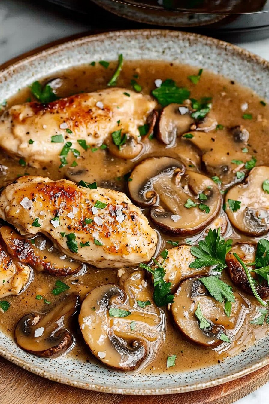 Slow Cooker Chicken Marsala