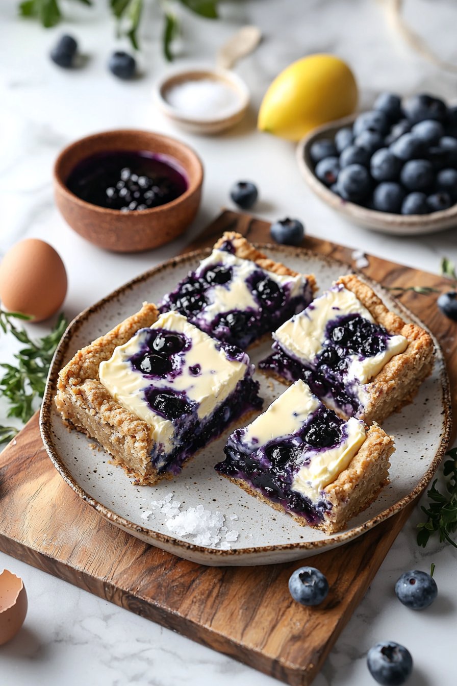 Blaubeer-Creme-Käse-Riegel