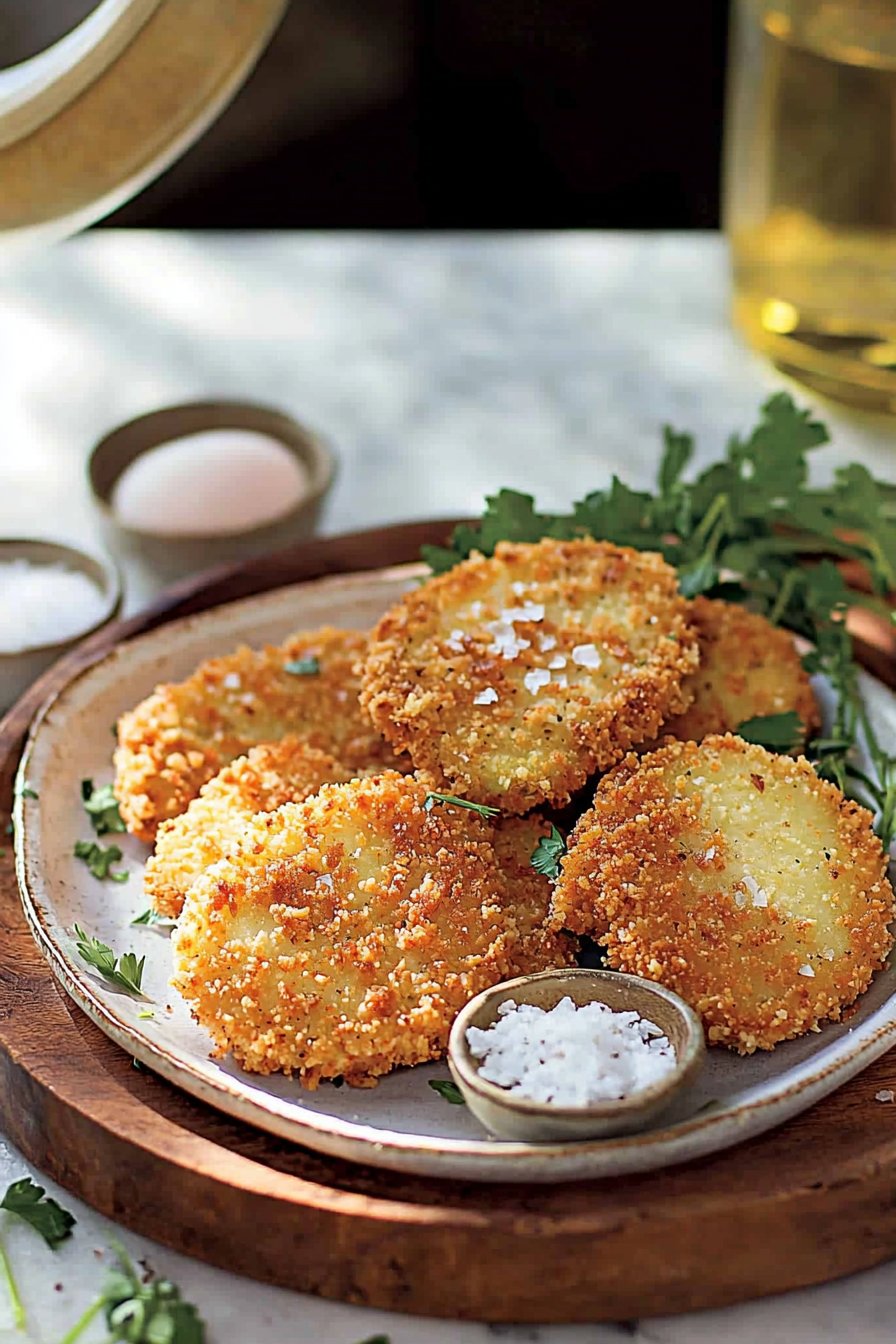 Panierte Kohlrabischnitzel