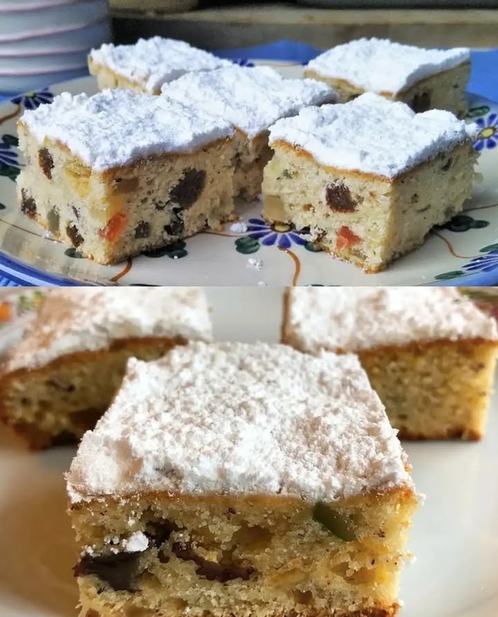 STOLLENKUCHEN VOM BLECH MIT MARZIPAN – Geschmackvoll