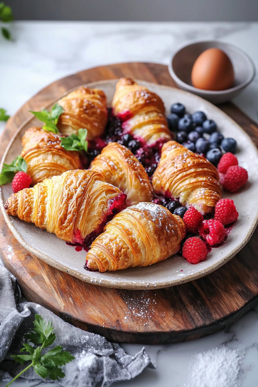 Beeren-Croissant-Auflauf
