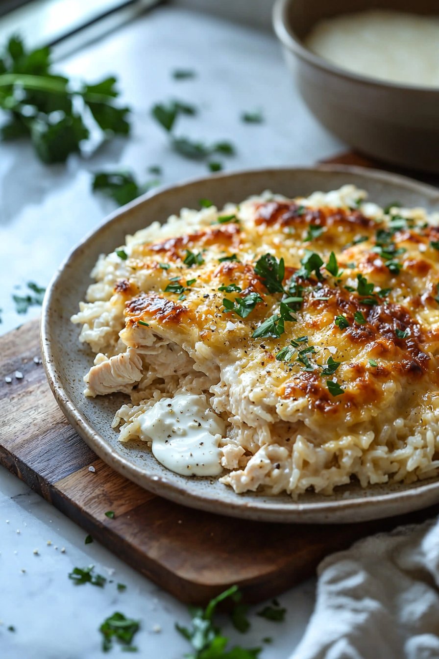 Angel Chicken Rice Casserole