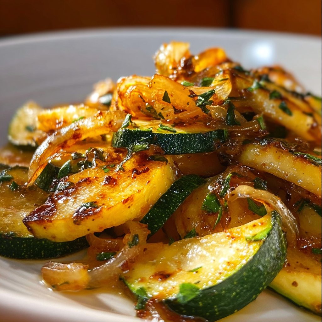 Caramelized Zucchini and Onion