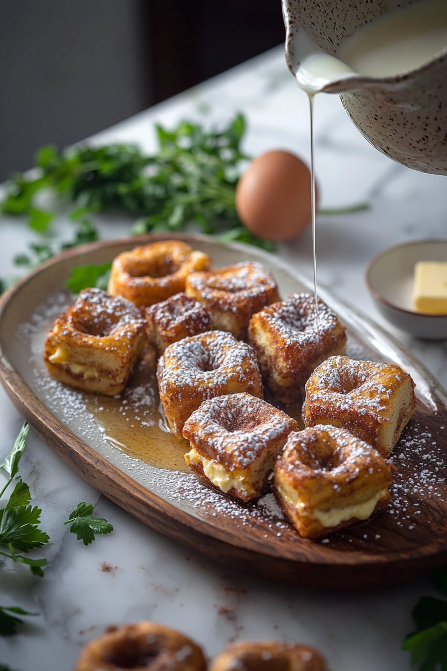 Zimtschnecken Französischer Toast Bissen