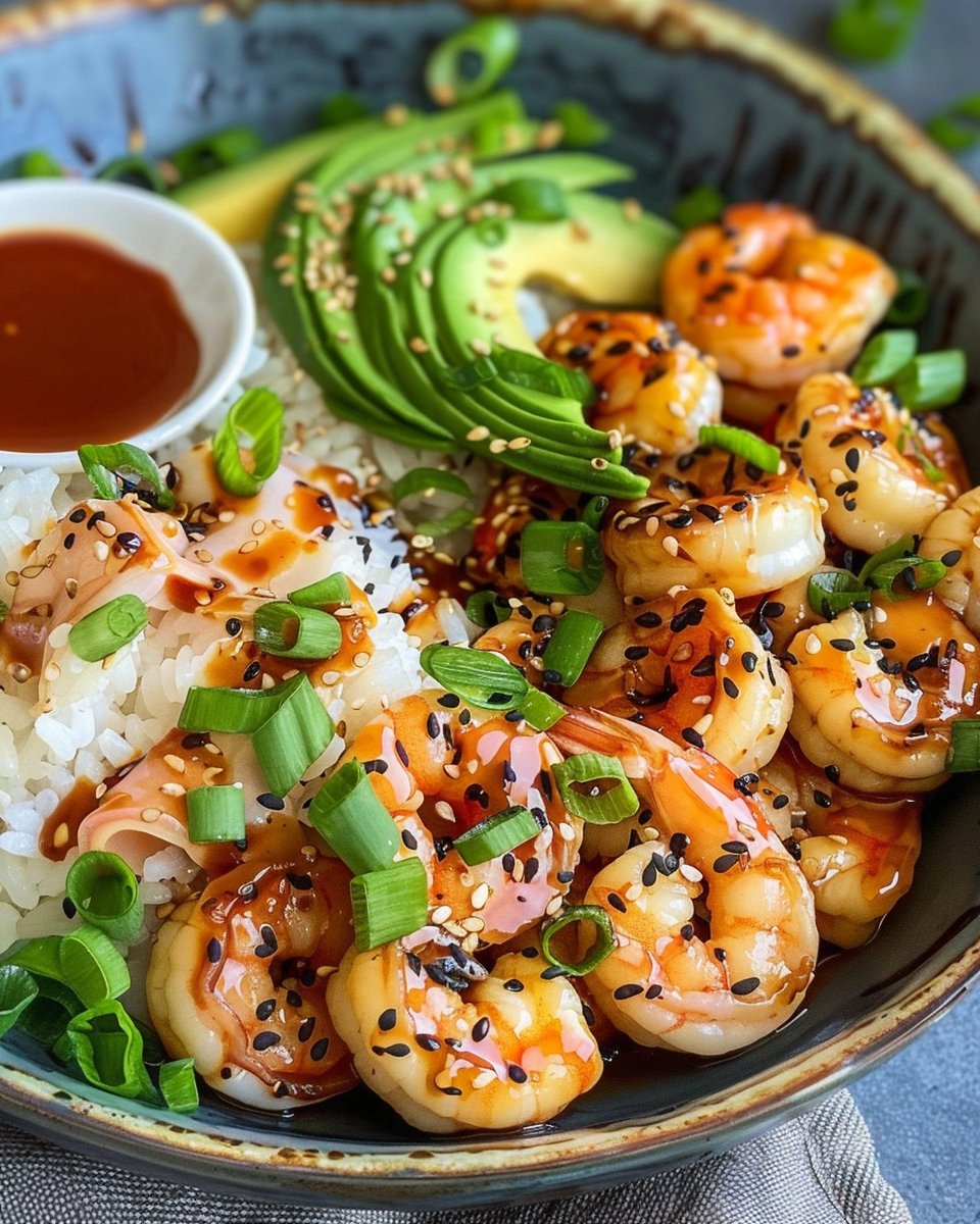 Teriyaki Shrimp Rice Bowls