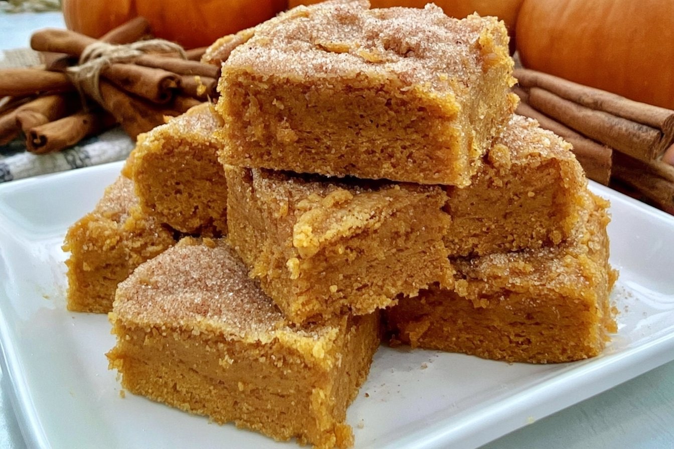 Sugar Cookie Vegan Pumpkin Bars Easy 30-Minute Recipe