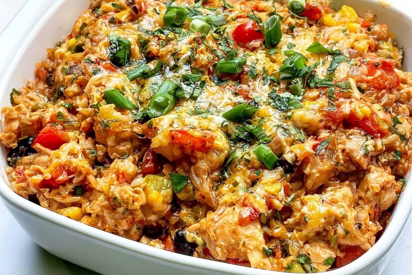 Chicken Burrito Casserole Easy Quick Dinner for Busy Nights
