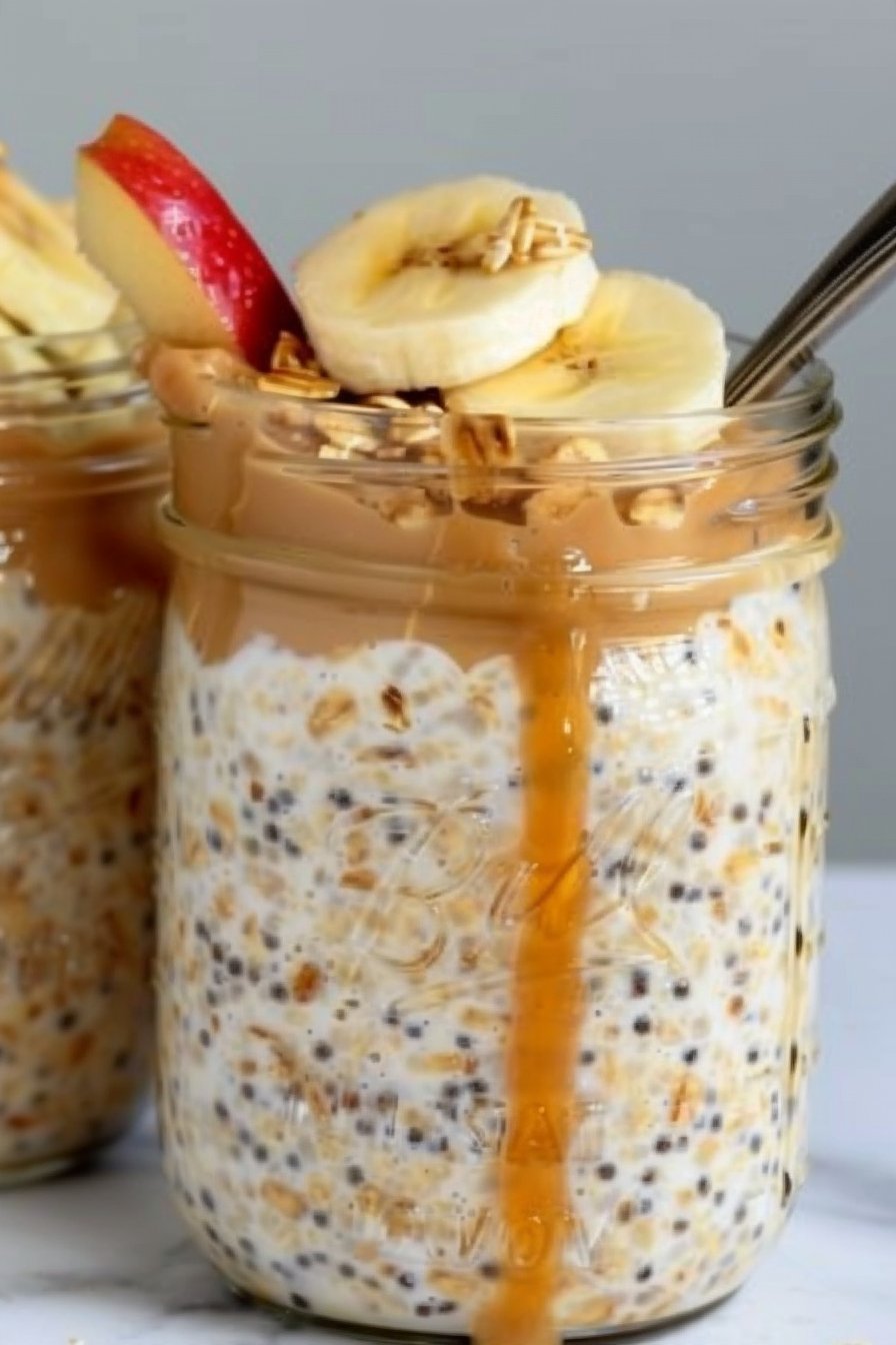 High-Protein Overnight Oats with 40g Protein 2 High-Protein Overnight Oats (40g Protein!)