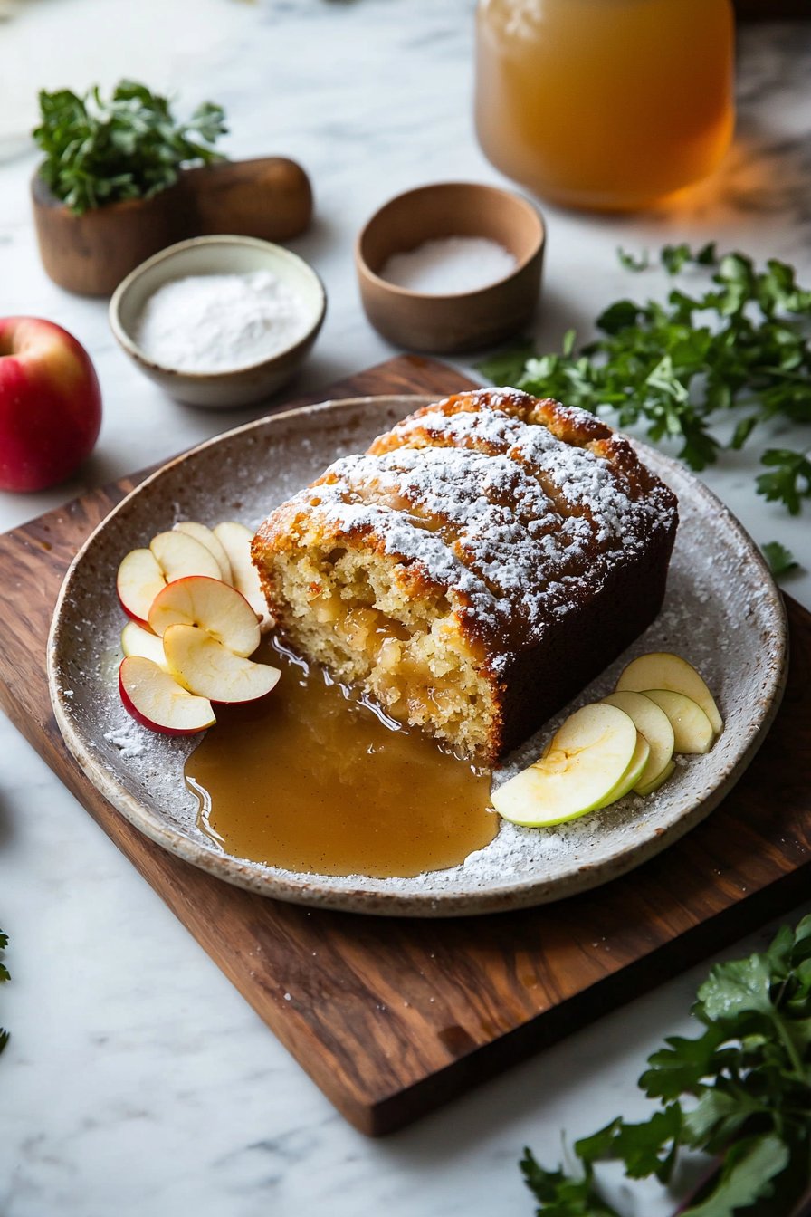 Saftiger Apfelwein-Donut-Brotkuchen