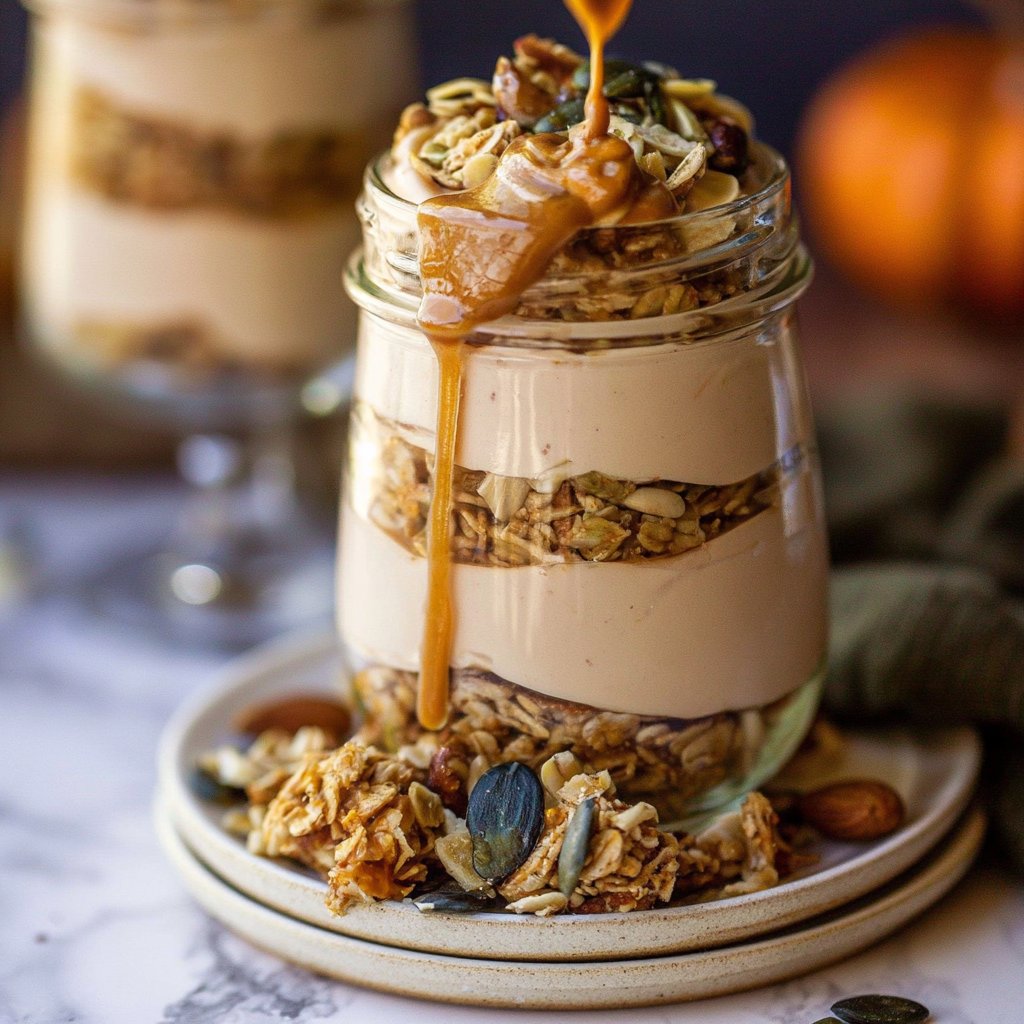Pumpkin Pie Yogurt and Granola Parfaits