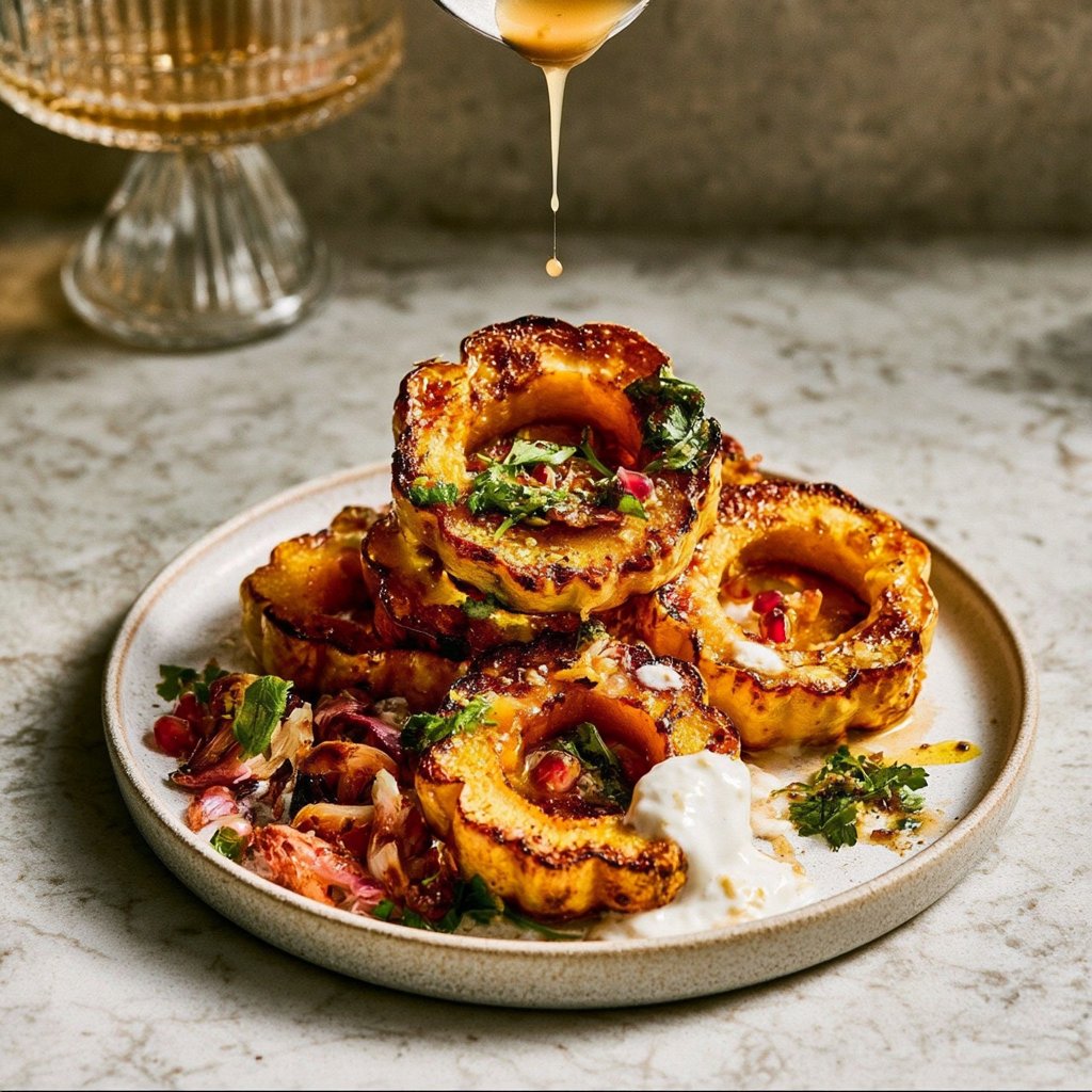 Roasted Delicata Squash Rings