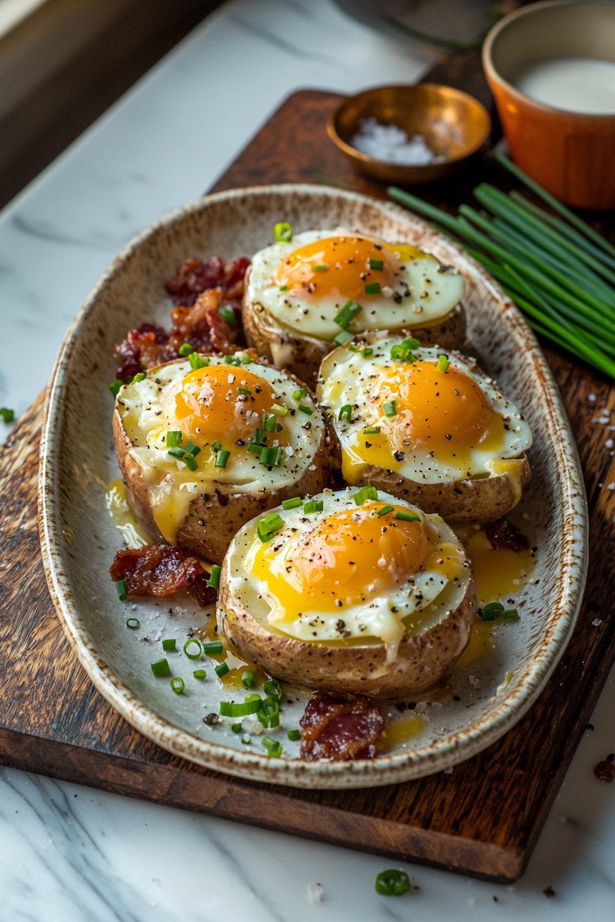 Twice Baked Breakfast Potatoes