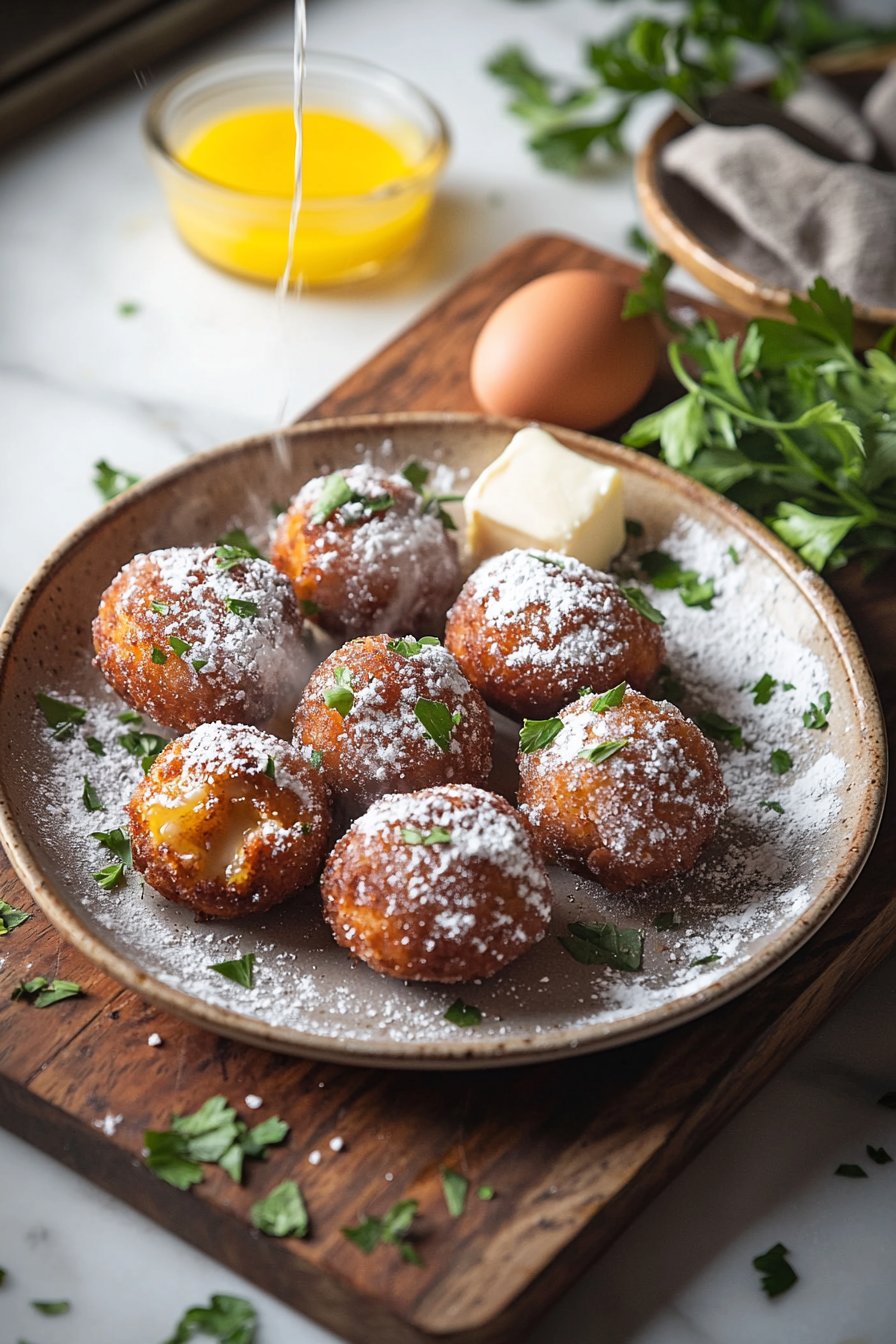 Luftfritteusen-Donut-Bissen