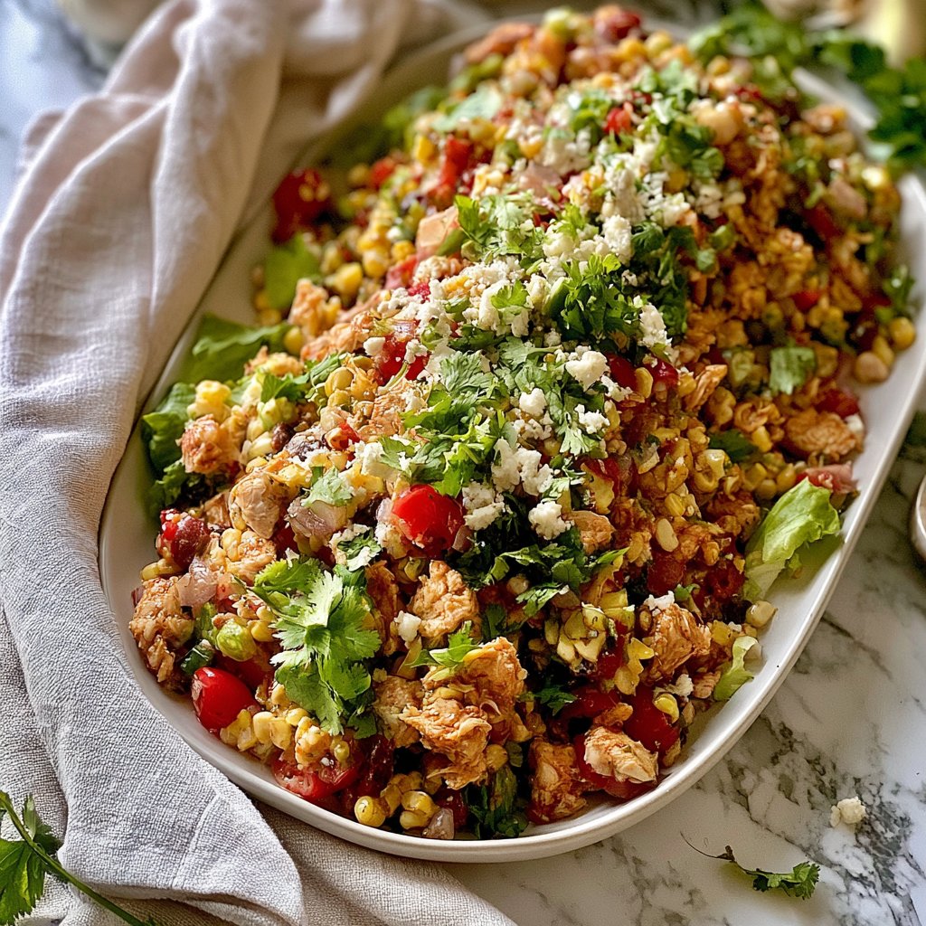 Healthy Street Corn-Inspired Chicken Salad