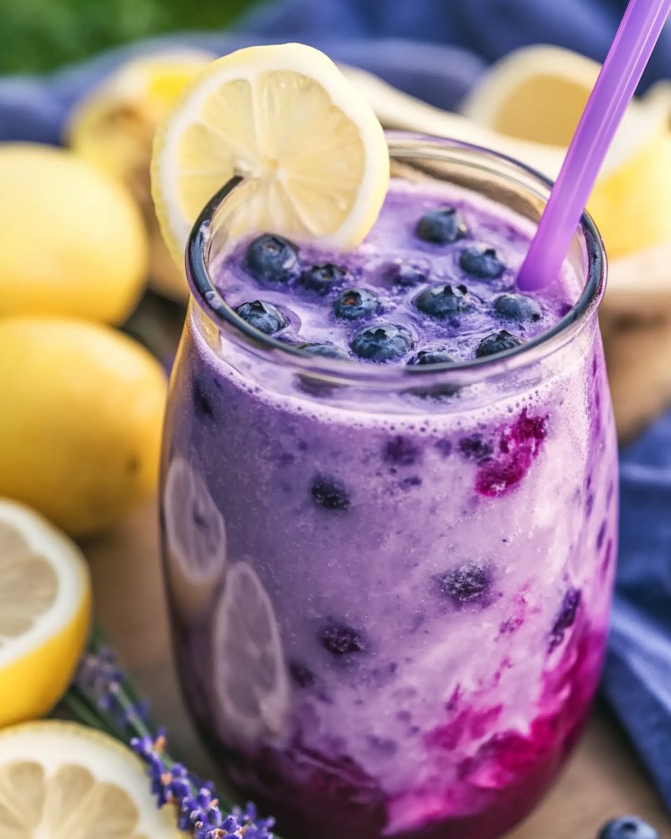 Lavender Blueberry Lemonade
