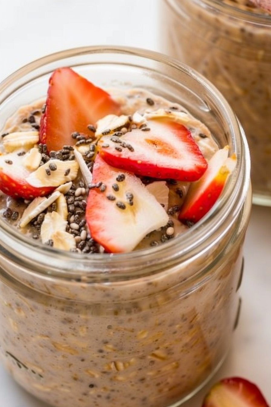 High-Protein Overnight Oats: Quick Healthy Breakfast with 22g Protein 2 High-Protein Overnight Oats with Protein Powder: A Quick, Healthy Breakfast with 22g Protein