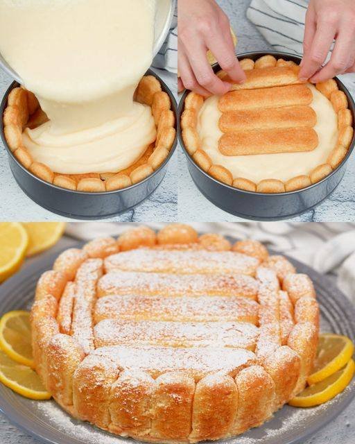 Torta di Limone con Savoiardi