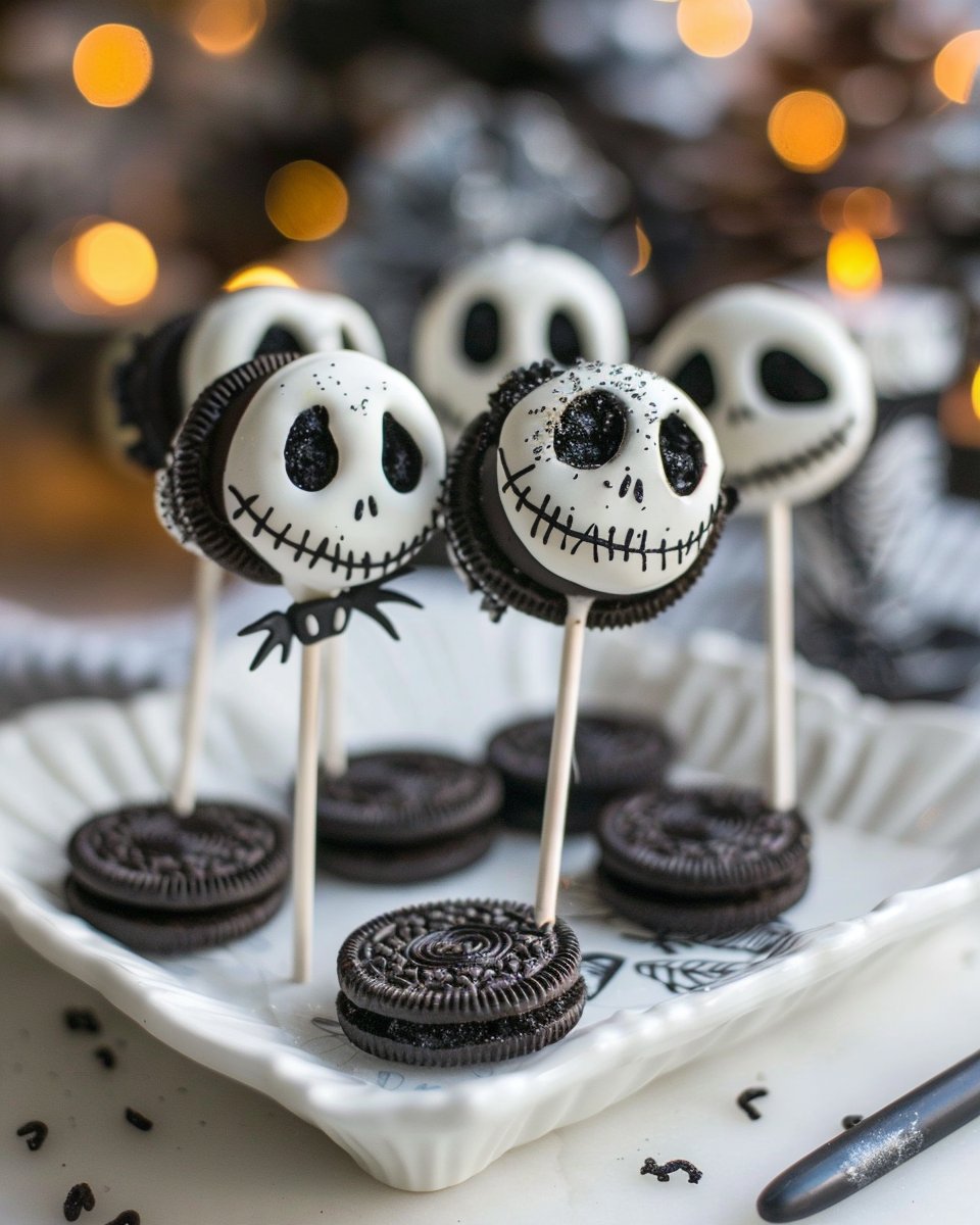 Jack Skellington Oreo Pops